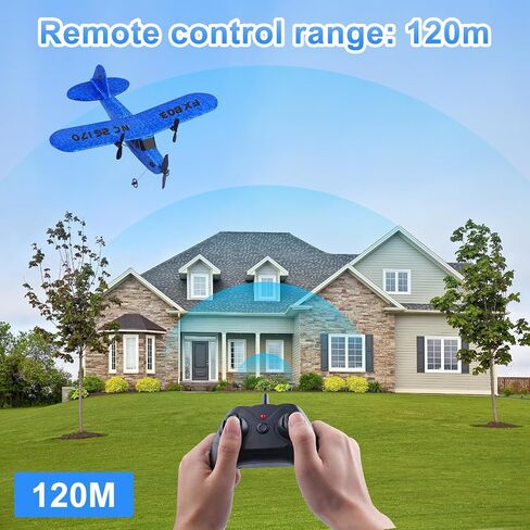 لعبة طائرة RC 2CH، طائرة RC جاهزة للطيران، طائرة تحكم عن بعد 2.4 جيجا هرتز سهلة الطيران طائرة شراعية RC للأطفال والمبتدئين (أحمر) in Kuwait