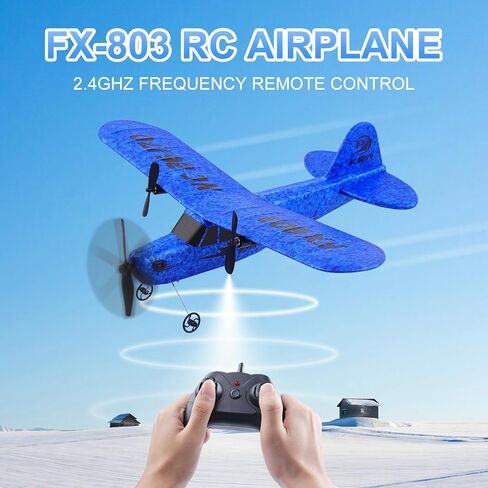 لعبة طائرة RC 2CH، طائرة RC جاهزة للطيران، طائرة تحكم عن بعد 2.4 جيجا هرتز سهلة الطيران طائرة شراعية RC للأطفال والمبتدئين (أحمر) in Kuwait