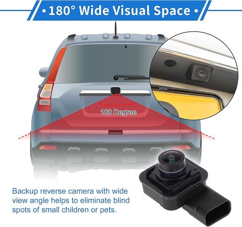 1 Pcs Rear View Camera for Ford Explorer 2016-2019 License Plate Park Assist Camera Backup Reverse Camera with Tool in Kuwait