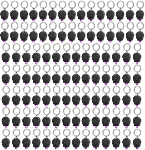 100 Pack Mini UV LED Keychain Flashlight, 395nm UV Light Keychain Flashlight, UV Keychain Flashlight, UV Keychain Light Black Light for Detections in Kuwait