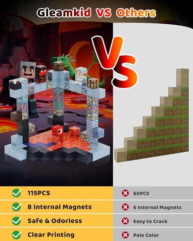 123PCS Magnetic Blocks - Forest Castle Theme Magnetic Blocks Building Toys, Toddler Magnet Toys STEM Building Game Sensory Gift for Kids Ages 3 4 5 6 7 8 9+ Boys Girls Birthday Gifts in Saudi Arabia