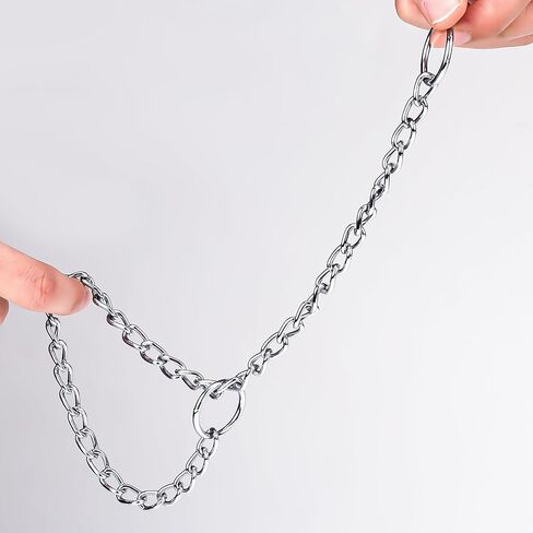 أطواق سلسلة للكلاب مقاس 21.6 بوصة، قلادة للكلاب مقاومة للطقس قابلة للتعديل، سلسلة معدنية على شكل حرف P، طوق منزلق، طوق خنق للكلاب، طوق سلسلة خنق للكلاب، طوق مشي للحيوانات الأليفة (3 مم) in Saudi Arabia