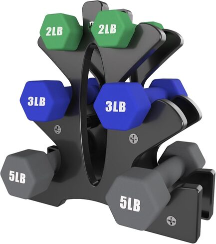 Portzon Weights Dumbbells Set with Various Color and Weights and Compatible, 1-15 LB, Anti-Slip, Anti-roll, Hex Shape in Saudi Arabia