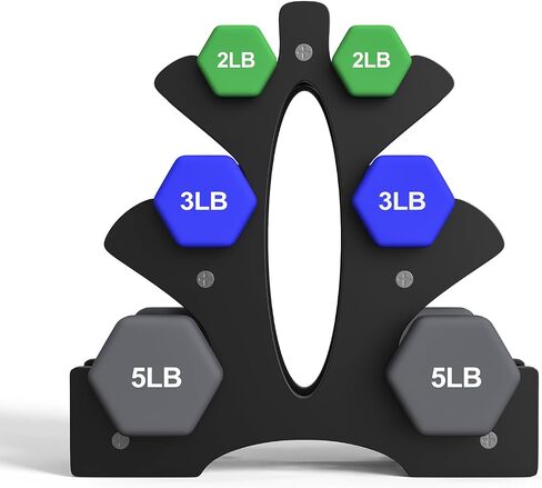 Portzon Weights Dumbbells Set with Various Color and Weights and Compatible, 1-15 LB, Anti-Slip, Anti-roll, Hex Shape in Saudi Arabia