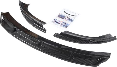 Front Bumper Lip for Tesla Model Y 2024 2023 2022 2021 2020 Glossy Carbon Fiber Pattern Front Lip Spoiler in Saudi Arabia