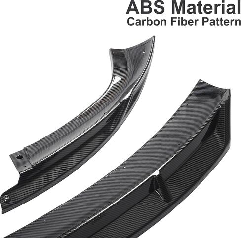 Front Bumper Lip for Tesla Model Y 2024 2023 2022 2021 2020 Glossy Carbon Fiber Pattern Front Lip Spoiler in Saudi Arabia