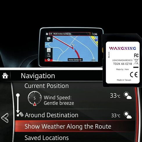 أحدث بطاقة SD للملاحة متوافقة مع Maz 3 CX-30 CX-5 CX-9 2021-2023، CX-50 MX-30 2022-2023 الولايات المتحدة الأمريكية/كندا/المكسيك TD2K66EZ1B بطاقة SD للملاحة GPS أحدث إصدار TD2K 66 EZ1B in Kuwait