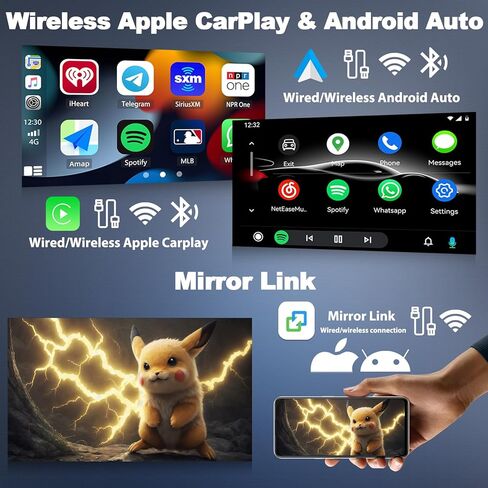 4+64G 8-Core Android 13 Car Stereo for Chrysler 300C 2004-2011 with Wireless CarPlay Android Auto, 9 '' IPS Touchscreen GPS Radio with WiFi Mirror Link Bluetooth FM RDS DSP 32EQ SWC + Backup Camera in Kuwait