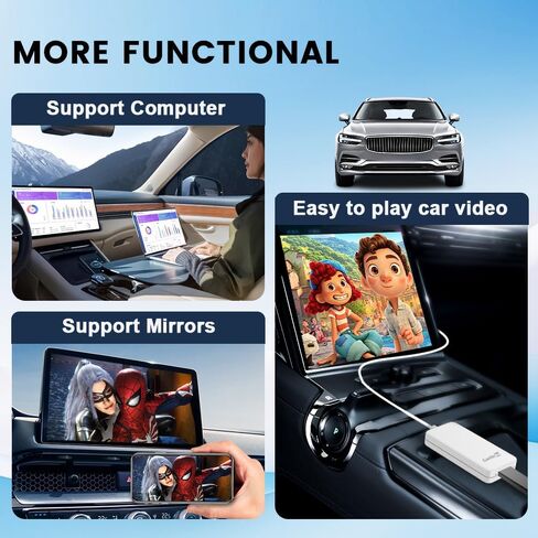 Carlinkit Wired CarPlay ترقية محول HDMI HD2CP، تحويل موارد HDMI HD بسهولة وسرعة إلى شاشة السيارة الأصلية من خلال CarPlay السلكية، ودعم ترقية OTA in Kuwait