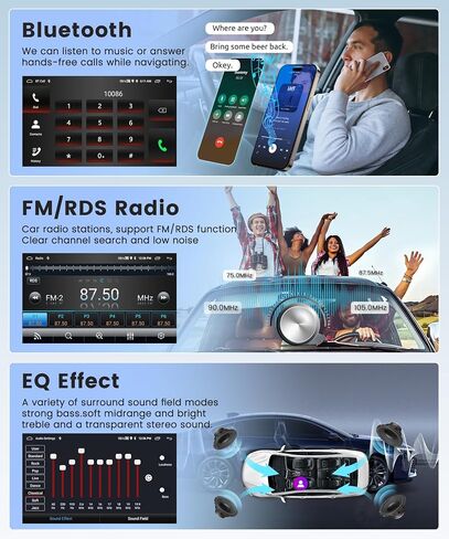 2G 64G Android Car Stereo Radio Carplay لسيارة Chevy Chevy Epica Tosca Captiva Lova Kalos Aveo/Daewoo Gentra Matiz M250 مع Android Auto 7 بوصة تعمل باللمس مرآة وصلة BT FM/RDS SWC كاميرا احتياطية in Saudi Arabia