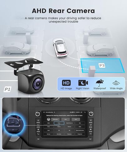 2G 64G Android Car Stereo Radio Carplay لسيارة Chevy Chevy Epica Tosca Captiva Lova Kalos Aveo/Daewoo Gentra Matiz M250 مع Android Auto 7 بوصة تعمل باللمس مرآة وصلة BT FM/RDS SWC كاميرا احتياطية in Saudi Arabia
