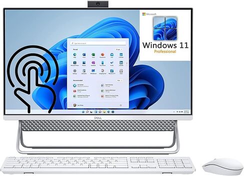 كمبيوتر مكتبي Dell 2022 Inspiron 27 7710 AIO مقاس 27 بوصة يعمل باللمس FHD الكل في واحد، الجيل الثاني عشر Intel 10-Core i7-1255U، ذاكرة الوصول العشوائي DDR4 سعة 64 جيجابايت، 2 تيرابايت PCIe SSD + 1 تيرابايت HDD، GeForce MX550 2 جيجابايت، WiFi 6، BT 5.2، مت in Saudi Arabia