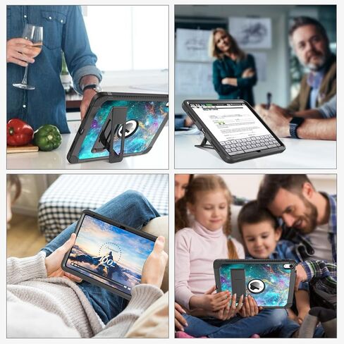 BENTOBEN for iPad 10th Generation Case, 10.9 inch iPad 2022 Case, iPad 10 Case, Slim Fit Kickstand Shockproof Rugged Protection TPU Bumper Protective Girls Women Boys Kids Cover, Glowing Green Nebula in Saudi Arabia