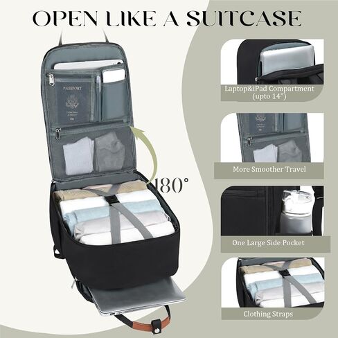 Travel Backpack for Women for Spirit Airlines Personal Item Bag 18x14x8 Inches Travel Bag Laptop Backpacks for Men Travel Backpack Carry on Flight Approved Womens Work Backpack for College bookbag in Saudi Arabia