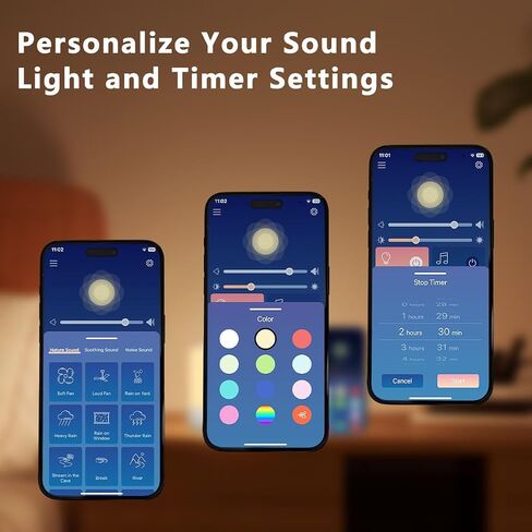 آلة صوت الضوضاء البيضاء Easysleep مع 30 صوتًا مهدئًا، 12 ضوء ليلي، 32 حجم 3 مؤقتات، آلة مساعدة النوم المحمولة لإلغاء الضوضاء في المكتب، الحضانة، السفر، التهويدة وصوت المطر للأطفال والبالغين in Kuwait