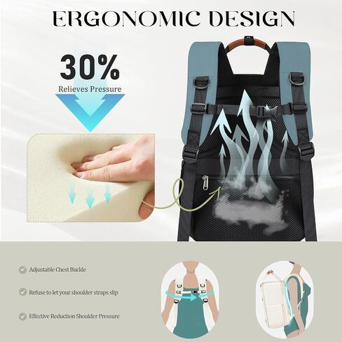 Travel Backpack for Women for Spirit Airlines Personal Item Bag 18x14x8 Inches Travel Bag Laptop Backpacks for Men Travel Backpack Carry on Flight Approved Womens Work Backpack for College bookbag in Saudi Arabia