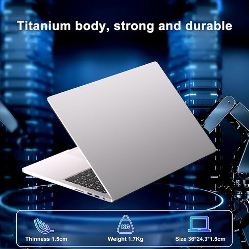 16" Traditional Laptop 16GB+512GB SSD Expand Up to 1TB SSD Core i3 Processor Up to 3.2Ghz Win 11 WiFi 6 PC with Type-C Webcam Numeric Keypad Ultra-Narrow Border 2K Display for Gaming-Silver in Saudi Arabia