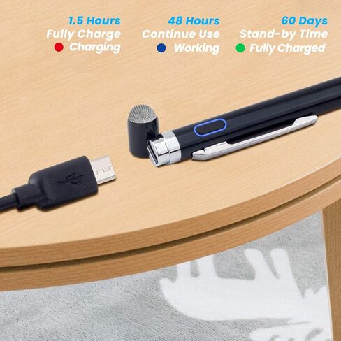 Stylus Pen for Amazon Fire HD 10 Tablet, EDIVIA Digital Pencil with 1.5mm Ultra Fine Tip Pencil for Amazon Fire HD 10 Tablet Stylus, White in Kuwait