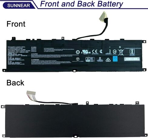 BTY-M6M استبدال بطارية الكمبيوتر المحمول MSI Creator 15 A10SD A10SDT A10SE Raider 10SD 10SE GE76 Raider 10UE 10UG 10UH 11UE 11UG 11UH WS66 11UM GS66 Stealth 10SF 10SFS 10SGS GE66 4ICP8/35/142. in Kuwait
