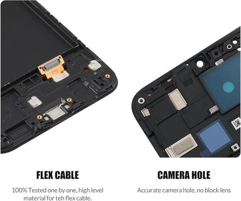 بديل لشاشة LCD Samsung Galaxy A20 2019 مع إطار لهاتف Samsung A205 A205U A205F A205G A205F/DS A205FN A205GN/DS A205YN A205G/DS مجموعة محول رقمي لشاشة تعمل باللمس شاشة LCD مع طقم إصلاح in Kuwait