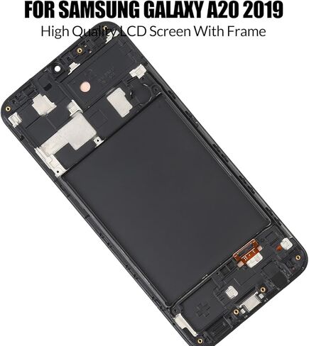 بديل لشاشة LCD Samsung Galaxy A20 2019 مع إطار لهاتف Samsung A205 A205U A205F A205G A205F/DS A205FN A205GN/DS A205YN A205G/DS مجموعة محول رقمي لشاشة تعمل باللمس شاشة LCD مع طقم إصلاح in Kuwait