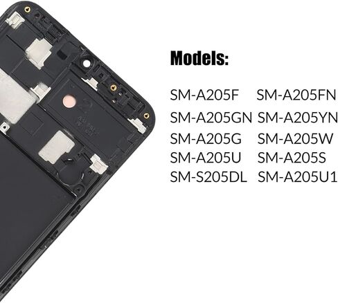 بديل لشاشة LCD Samsung Galaxy A20 2019 مع إطار لهاتف Samsung A205 A205U A205F A205G A205F/DS A205FN A205GN/DS A205YN A205G/DS مجموعة محول رقمي لشاشة تعمل باللمس شاشة LCD مع طقم إصلاح in Kuwait