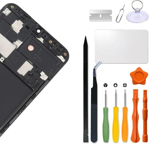 بديل لشاشة LCD Samsung Galaxy A20 2019 مع إطار لهاتف Samsung A205 A205U A205F A205G A205F/DS A205FN A205GN/DS A205YN A205G/DS مجموعة محول رقمي لشاشة تعمل باللمس شاشة LCD مع طقم إصلاح in Kuwait