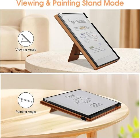حافظة Fintie للورق الرائع Pro Color مقاس 11.8 بوصة 2024، غطاء حامل قابل للطي من جلد البولي يوريثان الفاخر مع حامل قلم وفتحة للبطاقة للكمبيوتر اللوحي الورقي الرائع مقاس 11.8 بوصة، بني in Saudi Arabia