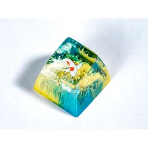 Green Circuit Board Chip Artisan Keycap Circuit Board SA 1U Resin ESC Custom Keycaps for RGB Keyboard for Cherry MX Mechanical SA Gift for Son Dad Man Gaming Gear Coworker