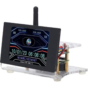 MMDVM Hotspot Spot Radio Station, Digital Voice Modem with 3.5 Inch Display 16Gb Memory, Compatible with Ras Pi 4B MMDVM Duplex Board