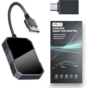 CarPlay & Android Auto Adapter, Stable Connection Car Converter, Plug & Play, Supports Apple CarPlay & Android Auto, Compact & Portable