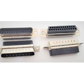 Pc Accessories - Connectors Pro DB25 Male D-Sub Crimp Type Connector, 25 Pcs PK No Pins