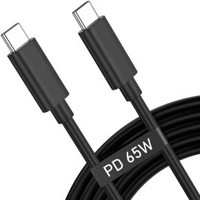 ACAGET 6FT USB C to USB C Charging Cable, 65W Universal Type C Laptop PD Fast Charger Cord for HP Spectre Chromebook x360 Envy Elite x2 ProBook Lenovo Asus Acer, Replacement Travel Laptop Power Cable