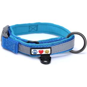 Pawtitas Lumberjack Padded Martingale Collar for Dogs | Soft Neoprene Dog Collar for Your pet's Comfort Made with Reflective Band for Maximum Visibility | Fits Small and Large Pets - XXS Orchid