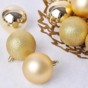 24ct Christmas Ball Ornaments Set for Xmas Tree Decorations Shatterproof Balls Holiday Party Wedding Wreath DIY Garland Decor with Hooks Medium Size(2.36"/ 60mm) Burgundy Red in Saudi Arabia