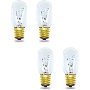 lumenivo Replacement for 8206232a Whirlpool Microwave 40w Appliance Light Bulb – Dimmable E17 Base 130V 40 Watt Microwave Bulb Replaces 125v 40w Microwave Bulbs & Cooktop Light Bulb – 4 Pack
