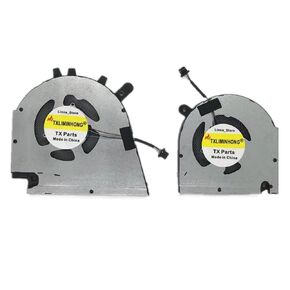 New Compatible CPU and GPU Cooling Fan for DELL Inspiron 15 Plus (7510) 0GJN2R 0CNNWF 023.100NF.0001 A01 023.100NG.0001 A01 EG50050S1-C130-S9A EG50050S1-C120-S9A DC5V 0.4A 0.41A