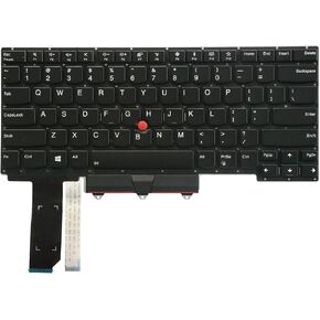 AUTENS Backlit Keyboard for Lenovo ThinkPad E14 (2019-Gen 3), USB 2.0, Black, English, 19 Keys, Integrated, Gen 2, QWERTY, Ambidextrous, 1 Year Warranty