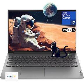 Lenovo ThinkBook 15 Gen4 Laptop, Intel Core i7-1255U, 15.6'' FHD Anti-glare Display, 24GB DDR4 RAM, 1TB PCIe SSD, Windows 11 Pro, Wi-Fi 6, RJ-45, SD Card Reader, Fingerprint Reader, w/WOWPC Bundle