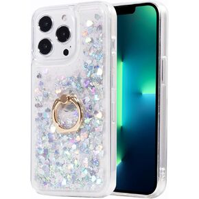 Glitter Christmas Case Compatible with iPhone 13 Pro Max Glitter Case Christmas Tree Clear Soft TPU Rubber Bumper Girly Women Cute Liquid Holiday Case for iPhone 13 Pro Max (Christmas Tree)