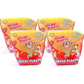 4 Pack of Pupcorn Cheese Flavor Healthy Dog Treats