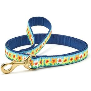 5' UP COUNTRY Daffodil Dog Leash (5' Wide (1" Width))