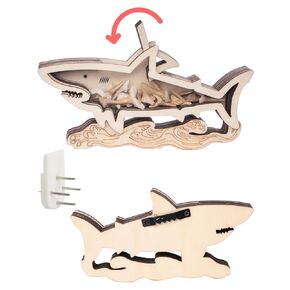 8.7" Wood Shark Tooth Display Case,Handmade Shark Tooth Holder Display,Shark Tooth Display Box,Shark Tooth Shadow Box for Vacation Beach Home Decor