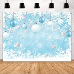 MEHOFOND 7x5ft Pink Winter Backdrop for Photography Merry Xmas New Year Eve Background Winter Birthday Party Baby Shower Decoration Supplies Glitter Bokeh Stars Snowflake Banner Decor Photo Booth