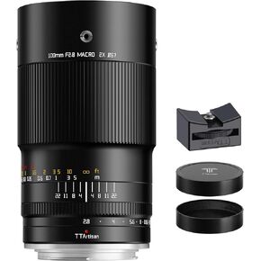 TTArtisan 100mm F2.8 Macro 2X Full Frame Camera Lense Compatible with Nikon F Mount SLR Cameras D6、D5、Df、D850、D810A、D810、D780、D750、D610