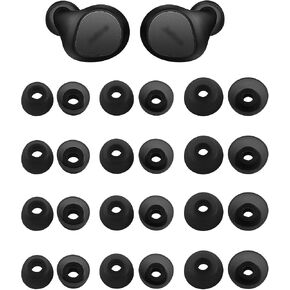 Eartips Compatible with Jabra Elite Earbuds, 12 Pairs S/M/L Sizes Soft Silicone Tips, Compatible with Elite 65t 75t Active 75t Elite 3 Elite 4 Elite 7 Elite 8 Active 8 Elite 10; 12 Pairs Gray