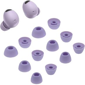 Ear Tips for Samsung Galaxy Buds 2 Pro, 6 Pairs Silicone Replacement Earbud Tips S/M/L, Earbuds Ear Tips Buds Set-Purple