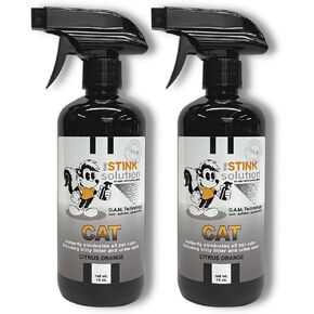 For Any Odor All Natural Odor Eliminating Spray for Cats with O.A.M. - Two 16oz bottles