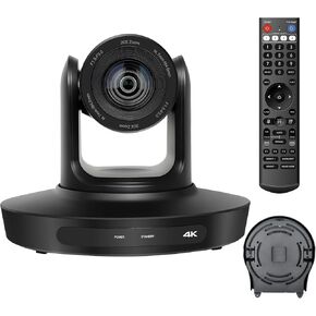 4K HDMI PTZ Camera 20x Optical Zoom 1080P 60fps with USB3.0/HDMI/LAN IP Streaming Outputs, PoE Support for vMix OBS YouTube,Video Conference,Church Service,Broadcast Events