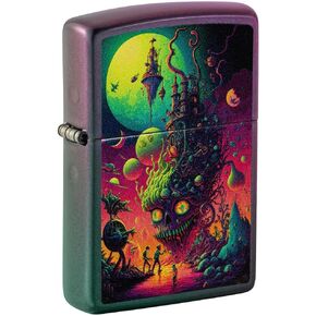 Zippo Mushroom Drift Design 540 Tumbled Brass Pocket Lighter